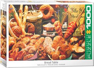 Dėlionė Eurographics, 6000-5626, Bread Table, 1000 d. kaina ir informacija | Dėlionės (puzzle) | pigu.lt