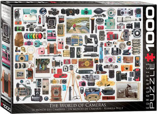 Dėlionė Eurographics, 6000-5627, The World of Cameras, 1000 d. kaina ir informacija | Dėlionės (puzzle) | pigu.lt