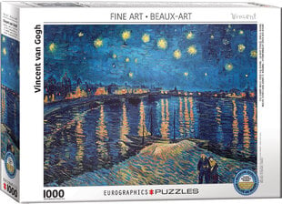 Dėlionė Eurographics, 6000-5708, The Starry Night Over The Rhone, 1000 d. kaina ir informacija | Dėlionės (puzzle) | pigu.lt