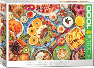 Dėlionė Eurographics, 6000-5772, Breakfast Table, 1000 d. kaina ir informacija | Dėlionės (puzzle) | pigu.lt