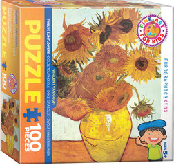 Dėlionė Eurographics, 6100-3688, Twelve Sunflowers, 100 d. kaina ir informacija | Dėlionės (puzzle) | pigu.lt