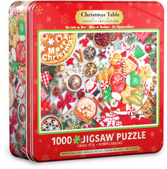 Dėlionė Eurographics, 8051-5623, Christmas Table, Tin, 1000 d. kaina ir informacija | Dėlionės (puzzle) | pigu.lt