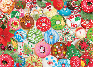 Dėlionė Eurographics, 8051-5660, Christmas Donuts, Tin, 1000 d. kaina ir informacija | Dėlionės (puzzle) | pigu.lt