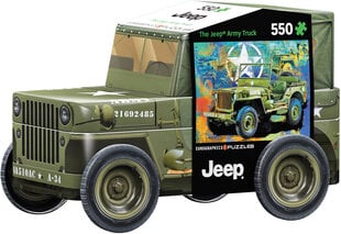 Пазл Eurographics, 8551-5598, The Jeep, Army Truck, Tin, 550 шт. цена и информация | Пазлы | pigu.lt