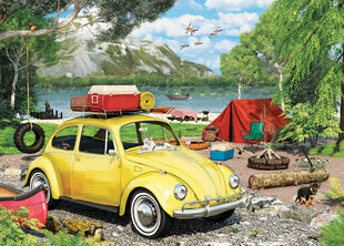 Dėlionė Eurographics, 8551-5691, VW Beetle Camping, Tin, 550 d. kaina ir informacija | Dėlionės (puzzle) | pigu.lt