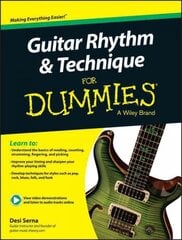Guitar Rhythm and Techniques For Dummies, Book plus Online Video and Audio Instruction: Book plus Online Video and Audio Instruction цена и информация | Книги об искусстве | pigu.lt