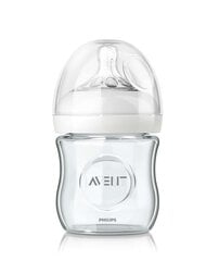 Philips Avent stiklinis buteliukas Natural SCF051/17, 120 ml kaina ir informacija | Buteliukai kūdikiams ir jų priedai | pigu.lt