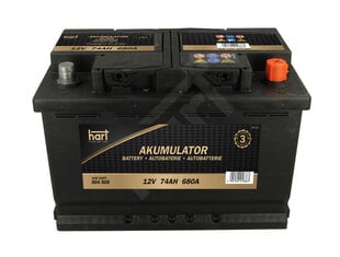 Аккумулятор Hart Premium 74АЧ 680A цена и информация | Akumuliatoriai | pigu.lt
