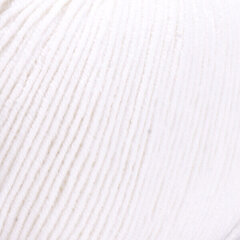 Mezgimo siūlai YarnArt Jeans 50g, spalva 1 kaina ir informacija | Mezgimui | pigu.lt
