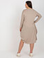 Suknelė moterims Ex Moda, smėlio spalvos kaina ir informacija | Suknelės | pigu.lt