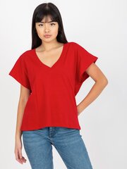Marškinėliai moterims Factory Price 2016103347124, raudoni kaina ir informacija | Marškinėliai moterims | pigu.lt