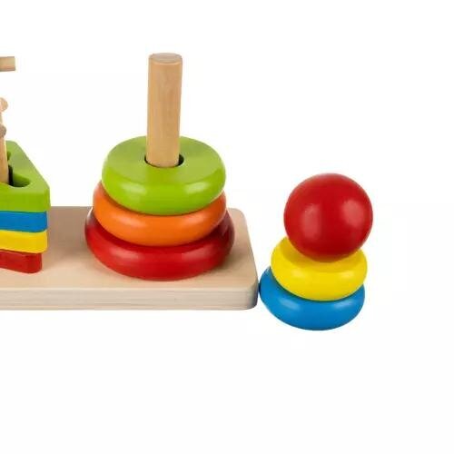 Rūšiuoklis–medinė dėlionė Kruzzel kaina ir informacija | Žaislai kūdikiams | pigu.lt