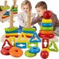 Rūšiuoklis–medinė dėlionė Kruzzel kaina ir informacija | Žaislai kūdikiams | pigu.lt