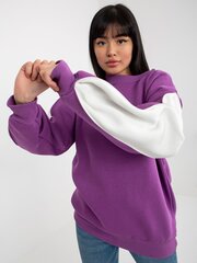 Женский темно-фиолетовый свитшот с принтом цена и информация | Женские толстовки | pigu.lt