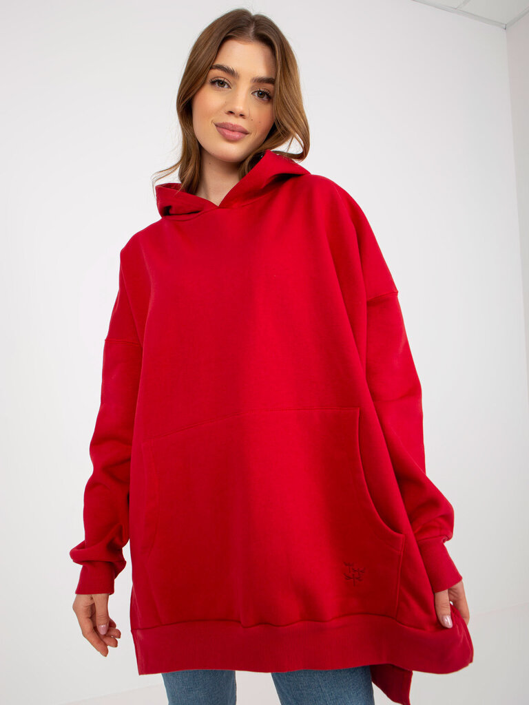Džemperis moterims Factory Price 2016103346523, raudoas kaina ir informacija | Džemperiai moterims | pigu.lt