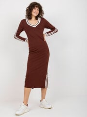 Suknelė moterims Fancy, ruda kaina ir informacija | Suknelės | pigu.lt