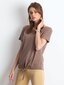 Marškinėliai moterims 2016102136651, rudi цена и информация | Marškinėliai moterims | pigu.lt