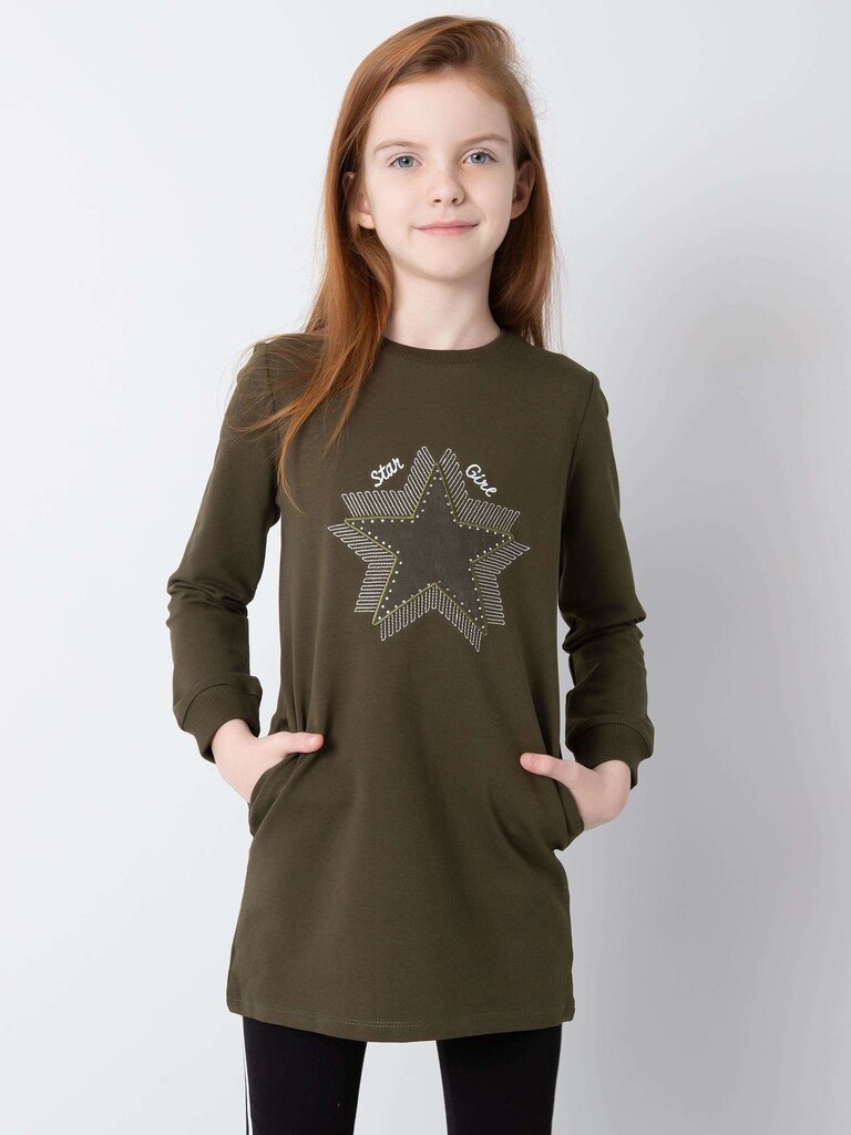 Toon Toy tunika vaikams, žalia kaina ir informacija | Marškinėliai mergaitėms | pigu.lt