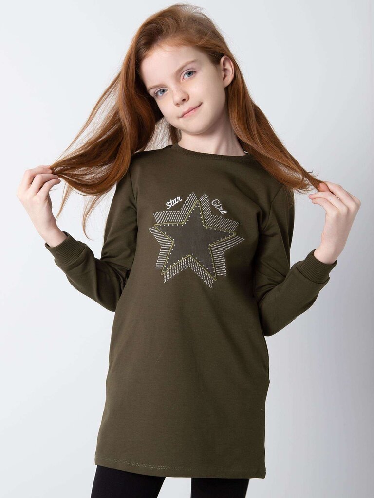 Toon Toy tunika vaikams, žalia kaina ir informacija | Marškinėliai mergaitėms | pigu.lt