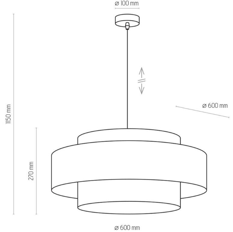 TK Lighting pakabinamas šviestuvas kaina ir informacija | Pakabinami šviestuvai | pigu.lt