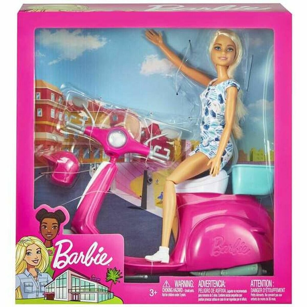 Lėlė Barbie su motociklu kaina ir informacija | Žaislai mergaitėms | pigu.lt