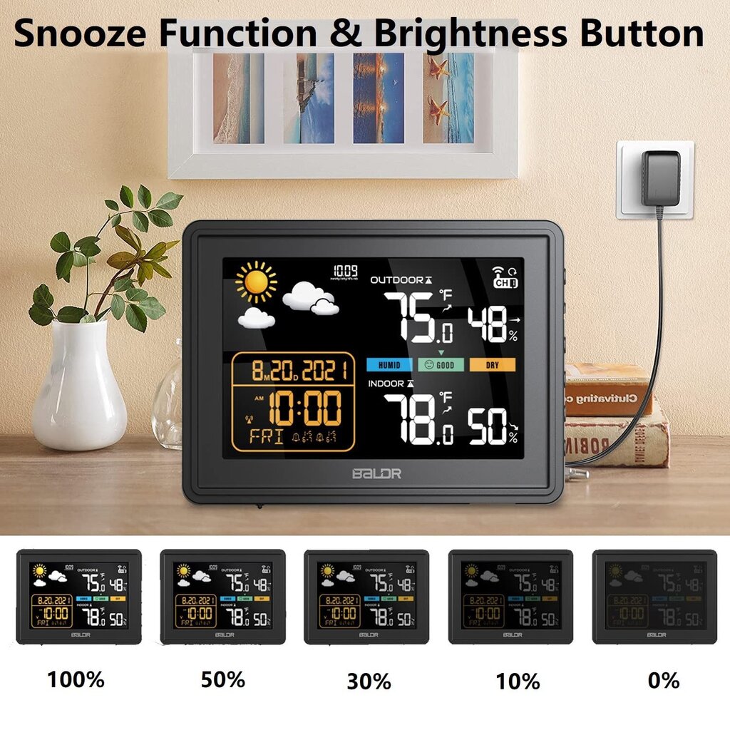 Meteorologinė orų stotelė Baldr kaina ir informacija | Meteorologinės stotelės, termometrai | pigu.lt