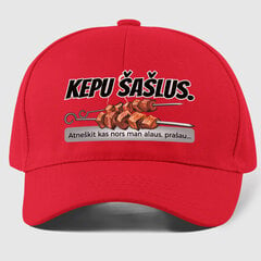 Kepuraitė Kepu šašlus, raudona kaina ir informacija | Originalios kepurės | pigu.lt