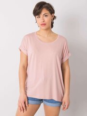 Marškinėliai moterims Rue Paris 2016102883364, rožiniai цена и информация | Футболка женская | pigu.lt
