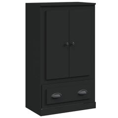 vidaXL Komoda, juodos spalvos, 60x35,5x103,5cm, apdirbta mediena цена и информация | Шкафчики в гостиную | pigu.lt