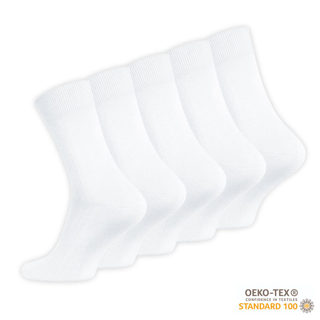 Kojinės vyrams VCA Textil ®, baltos, 5 vnt. kaina ir informacija | Vyriškos kojinės | pigu.lt