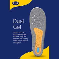 Scholl GelActiv Work™ женские стельки для рабочей обуви, 1 пара, 35-40 цена и информация | Средства для ухода за одеждой и обувью | pigu.lt