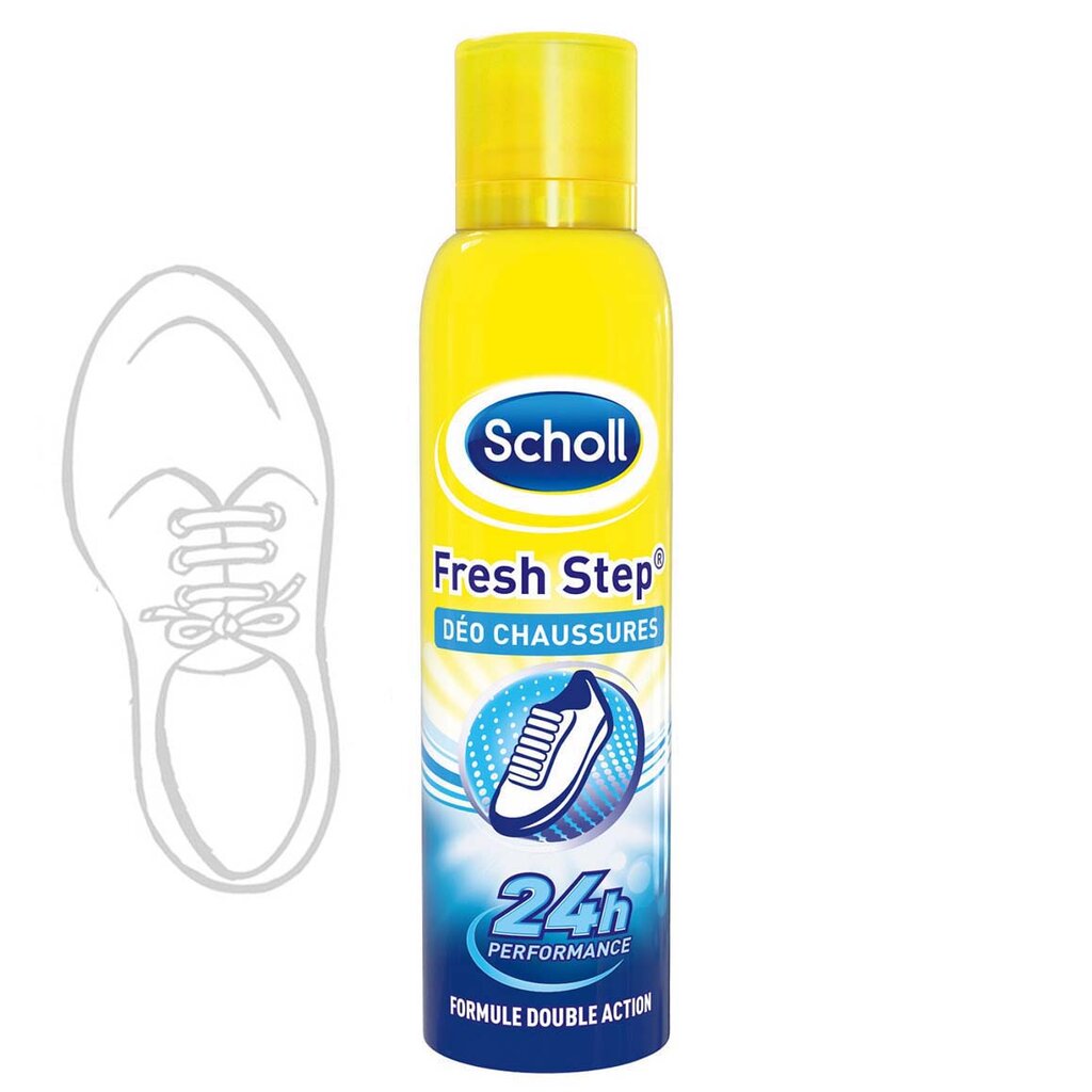 Scholl Fresh Step purškiamasis batų dezodorantas, 150 ml цена и информация | Drabužių ir avalynės priežiūros priemonės | pigu.lt