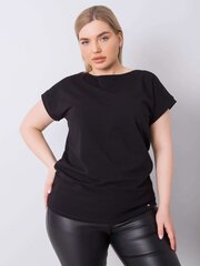 Женская черная блузка больших размеров цена и информация | Футболка женская | pigu.lt
