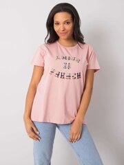 Marškinėliai moterims Fancy 2016102914433, rožiniai kaina ir informacija | Marškinėliai moterims | pigu.lt