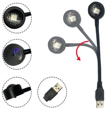 LED lempa Kensun SL-001 kaina ir informacija | LED juostos | pigu.lt