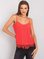 Женская красная блузка с высоким воротником цена и информация | Женские блузки, рубашки | pigu.lt