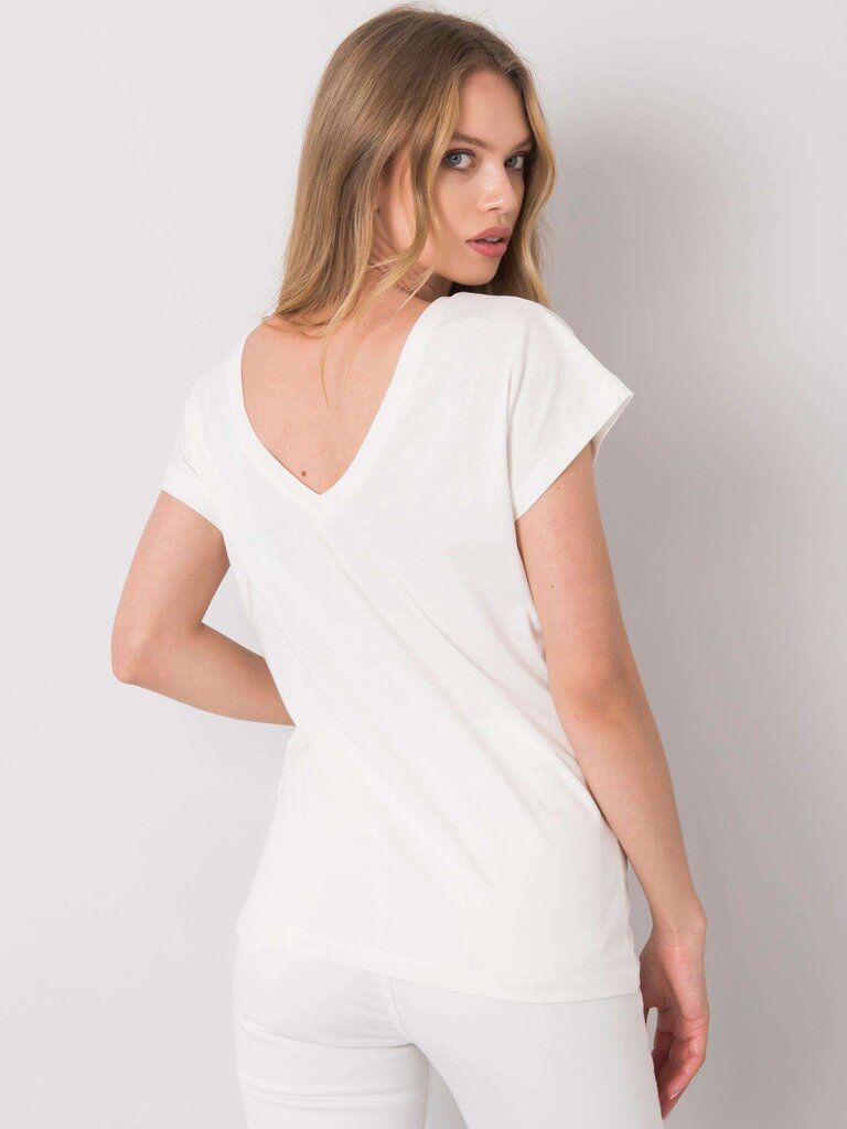 Marškinėliai moterims Fancy 2016102967491, balti kaina ir informacija | Marškinėliai moterims | pigu.lt