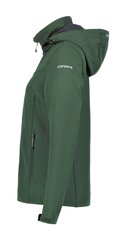 Женская softshell куртка Icepeak BRENHAM, темно-зеленая цена и информация | Женские куртки | pigu.lt