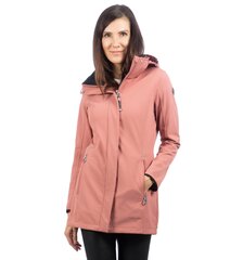 Luhta женская длинная куртка softshell ILONIEMI, темно-розовый цвет цена и информация | Женские куртки | pigu.lt