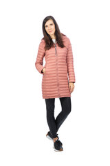 Luhta moteriškas pavasario-rudens slidinėjimo paltas INANSAARI, tamsiai rožinis kaina ir informacija | Paltai moterims | pigu.lt