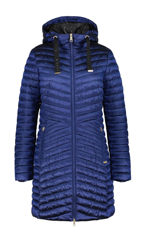 Luhta moteriškas žieminis paltas HIETOIS, tamsiai mėlynas цена и информация | Paltai moterims | pigu.lt