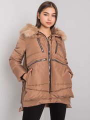 Женская коричневая зимняя куртка цена и информация | Женские куртки | pigu.lt