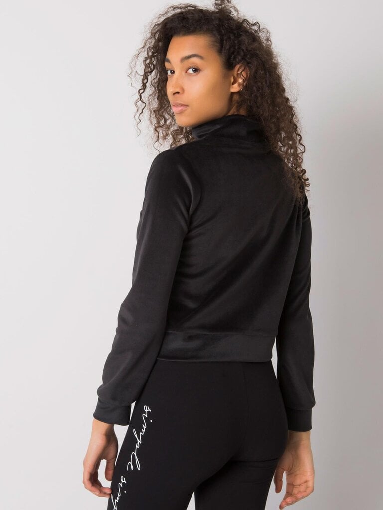 Bluzonas moterims Rue Paris 2016103093922, juodas цена и информация | Džemperiai moterims | pigu.lt