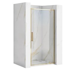 Pasukamos dušo durys rea rapid swing gold 100 kaina ir informacija | Dušo durys ir sienelės | pigu.lt