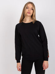 Bluzonas moterims Rue Paris 2016103125876, juodas kaina ir informacija | Džemperiai moterims | pigu.lt