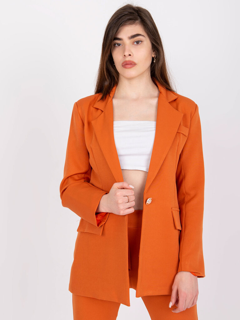 Švarkelis moterims Italy Moda 2016103153527, oranžinis kaina ir informacija | Moteriški švarkeliai | pigu.lt