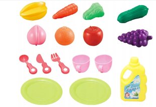 Žaislinis virtuvės rinkinys su priedais Nella, juodas/orandžinis цена и информация | Развивающие игрушки | pigu.lt