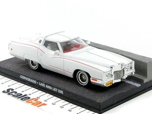 Automobilio modelis Atlas Cadillac Corvorado, James Bond, 1:43, baltas kaina ir informacija | Kolekciniai modeliukai | pigu.lt