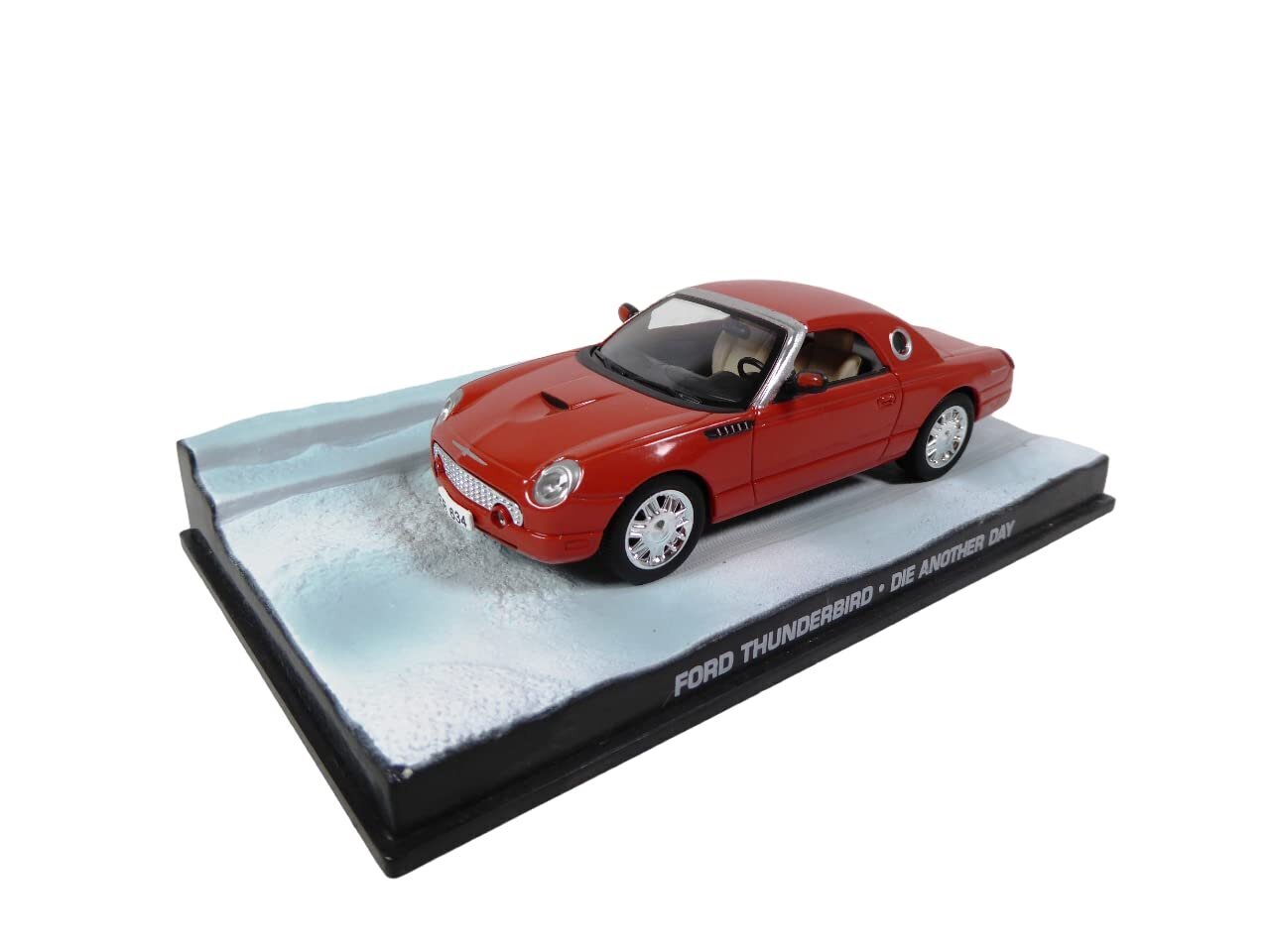 Automobilio modelis Atlas Ford Thunderbird, James Bond, 1:43, raudonas kaina ir informacija | Kolekciniai modeliukai | pigu.lt