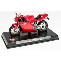 Motociklo modelis Atlas Ducati 998S, 2002, 1:24, raudonas kaina ir informacija | Kolekciniai modeliukai | pigu.lt